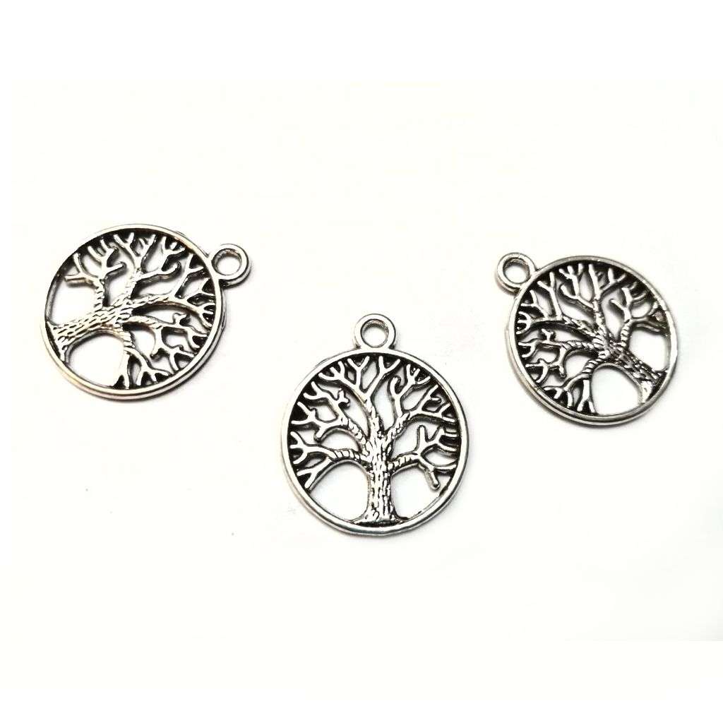 Pendants / Pendant - Metal -Tree of live  - 20pc - 20mm / Beads for crafting