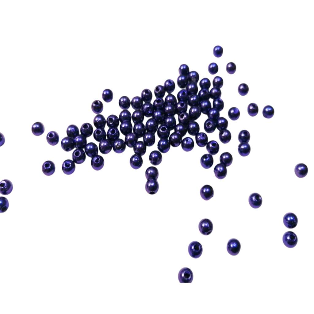 Beads / Acrylic Beads - 3mm -  500 pcs - royal blue - Beads for jewellery crafting