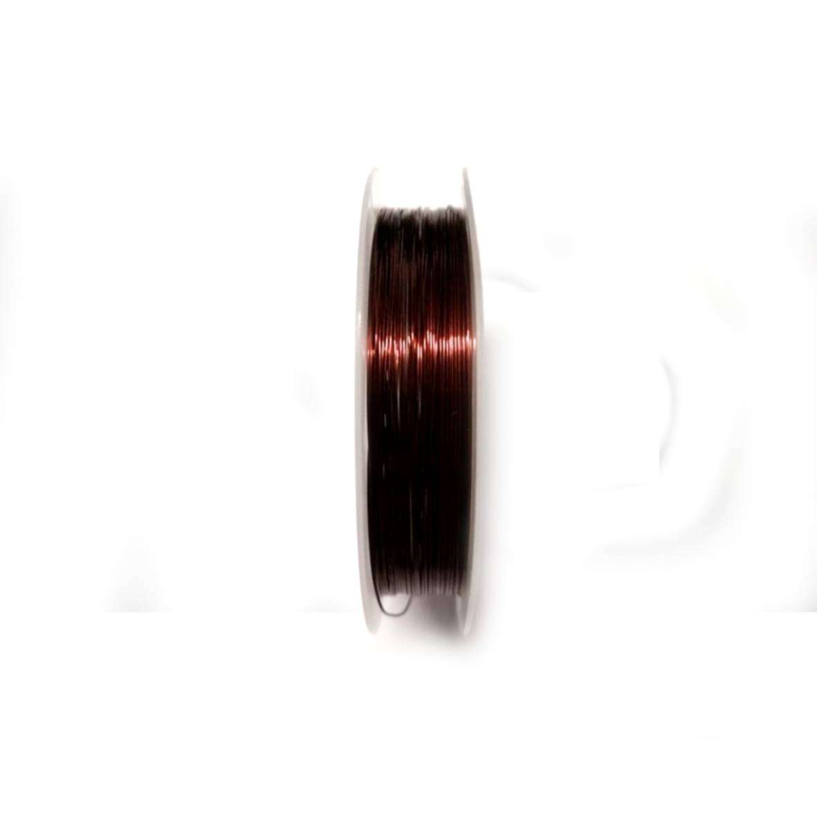 Wire / Copper Wire 0.4mm - brown - +/-10m Roll / Wire for crafting