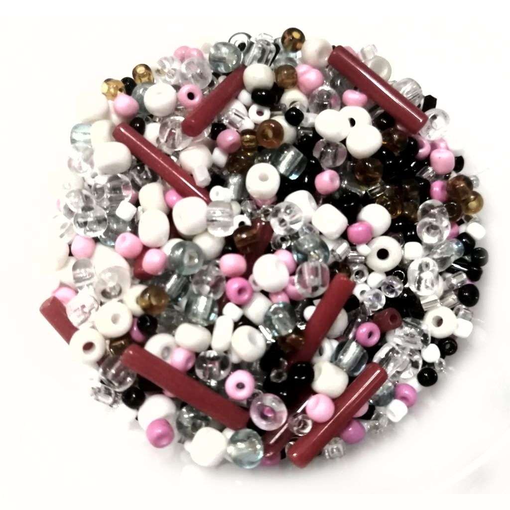 Beads / Glass  Seed Beads Size mix - Color Mix- 100g / Beads for crafting
