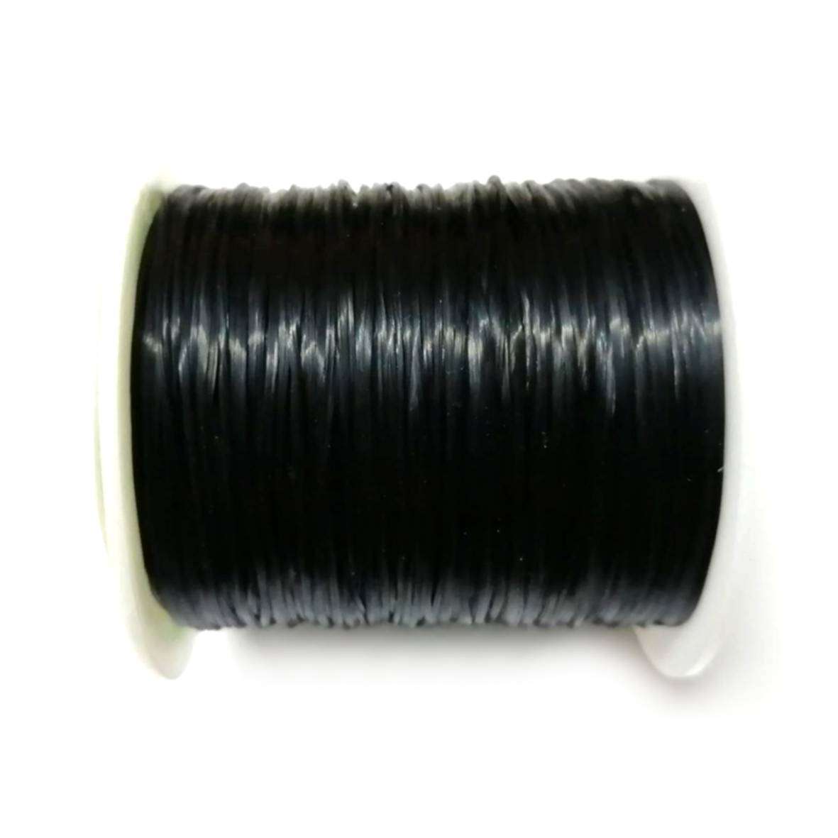 Elastics -Flat Elastic String black - 5m pack/ CORDS for crafting