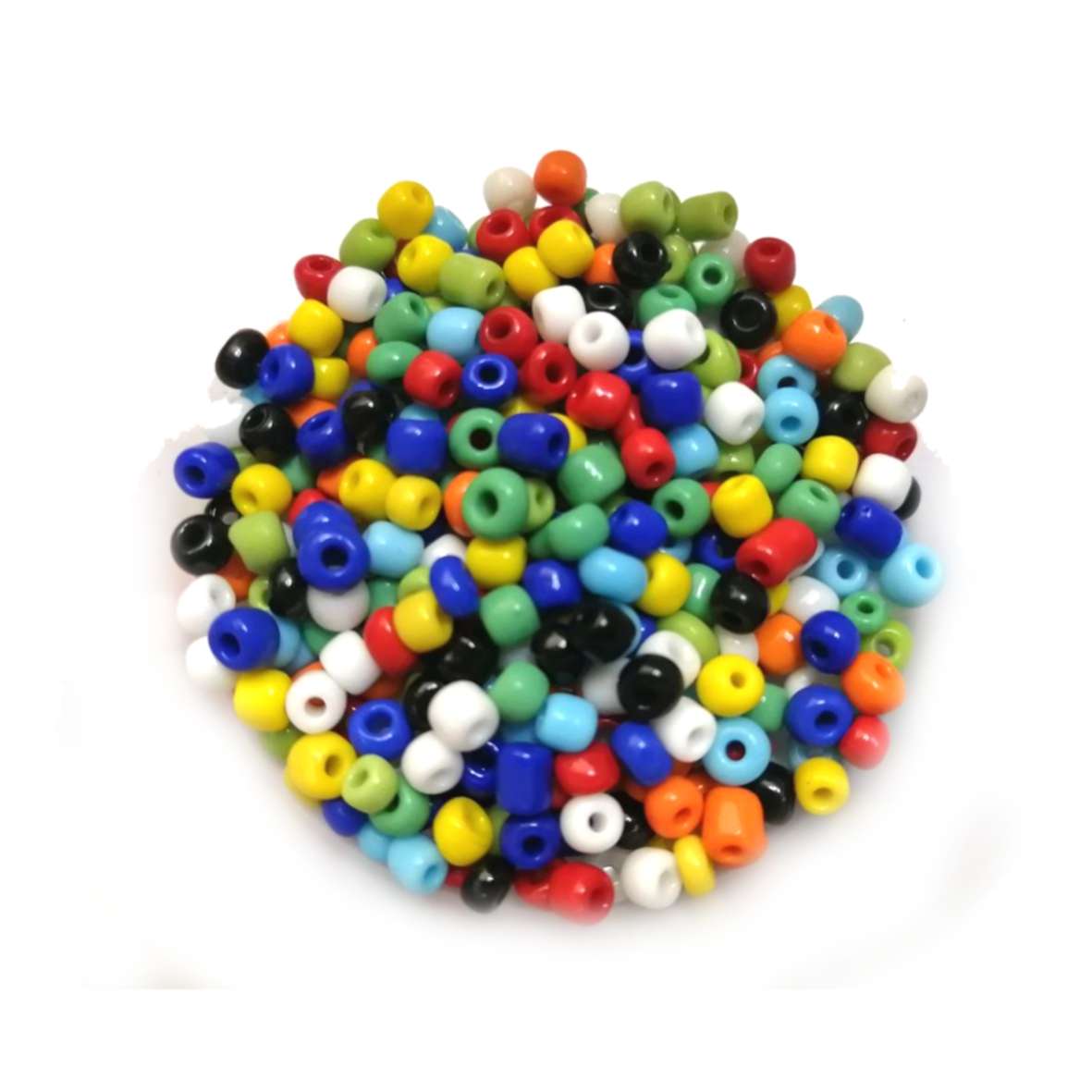 Beads / Glass  Seed Beads +/-200pcs -4mm Size 6- Color mix / Beads for crafting