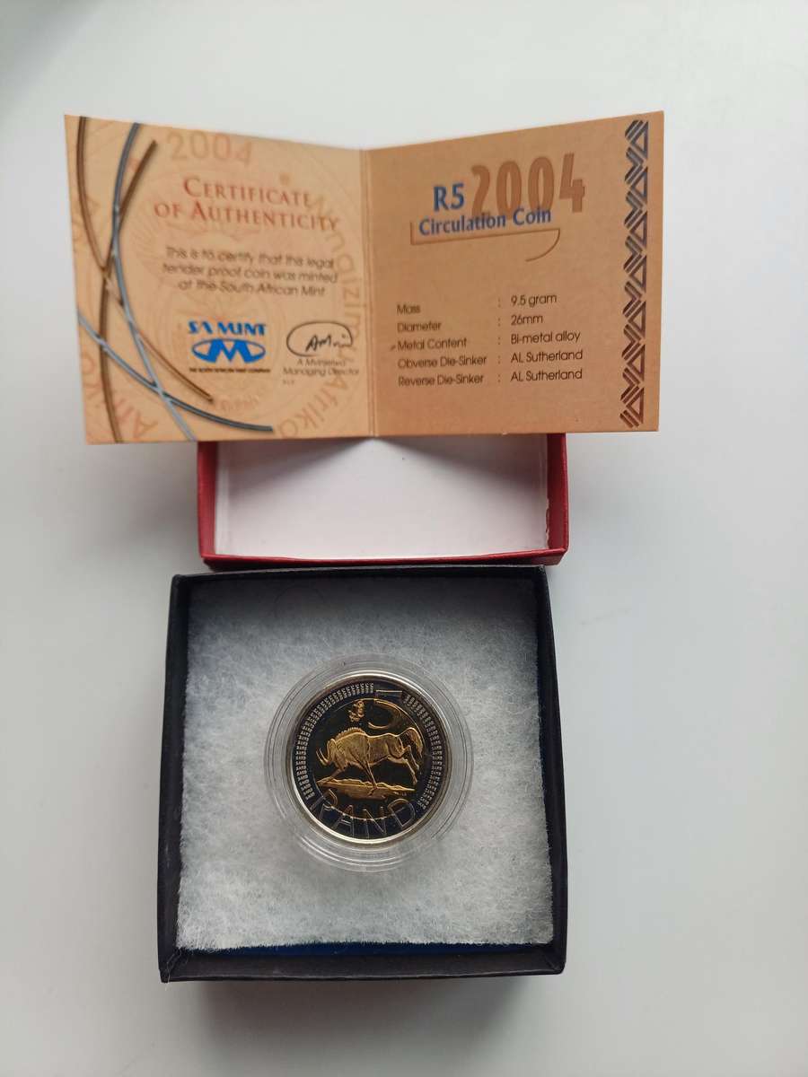 2004 and 2022 CW Oom Paul Mintmark  R5 coins