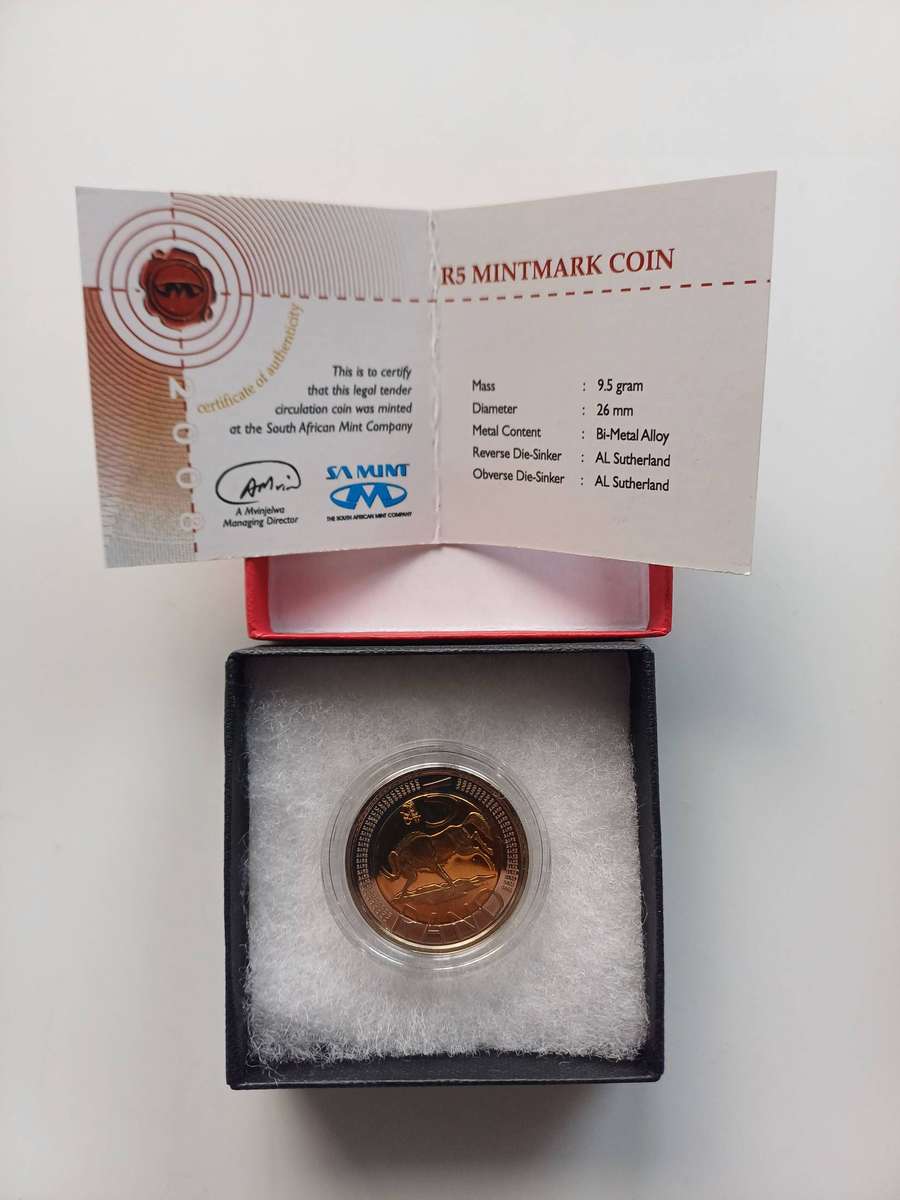 2008 Oom Paul Mintmark R5 coin