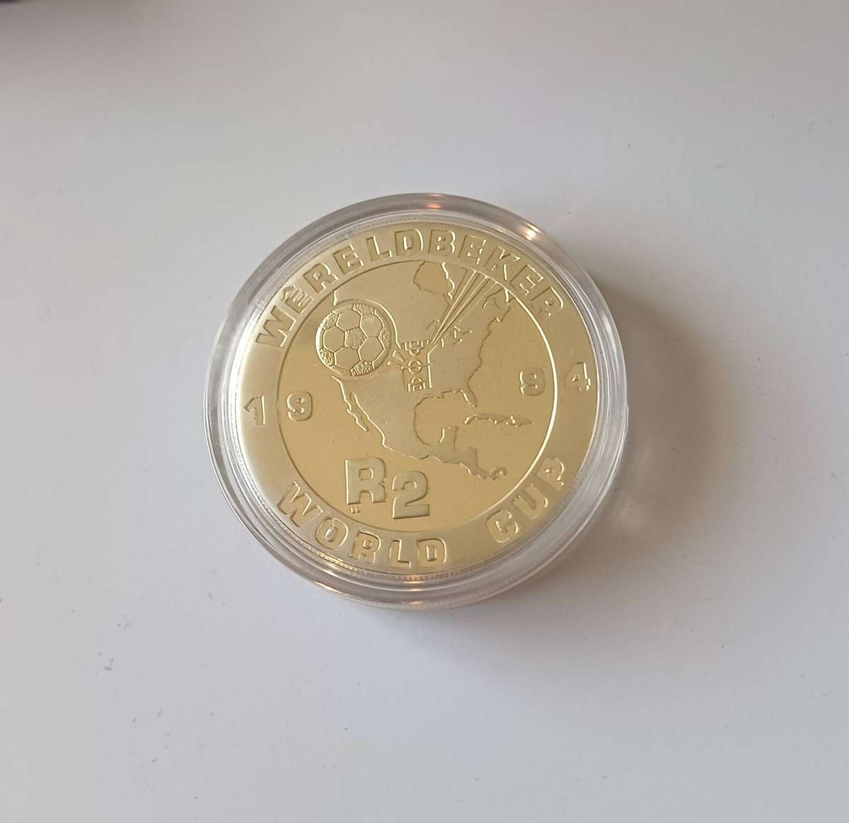 1994 Soccer world cup 1oz silver R2 coin