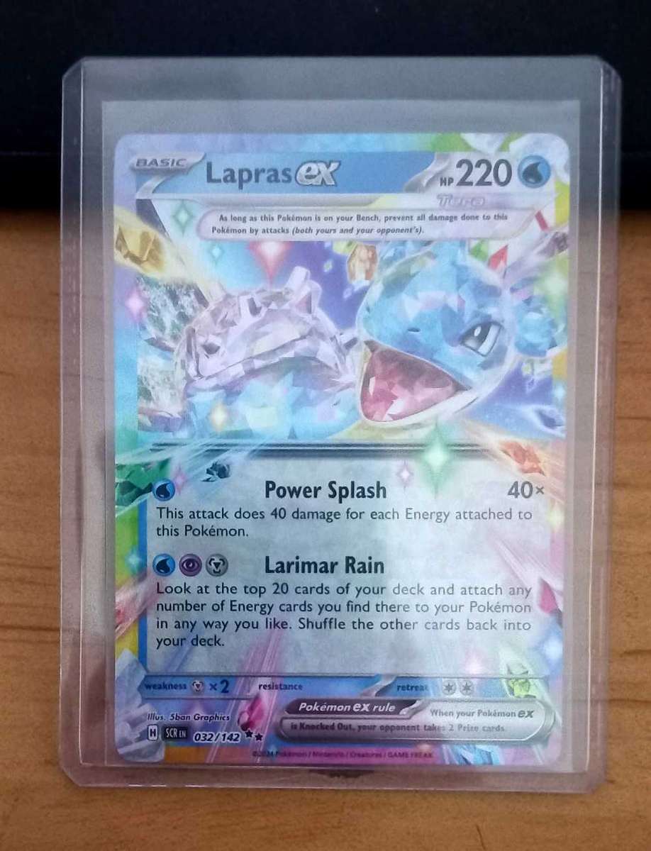 Lapras EX 032/142 of Stellar Crown Pokemon Card