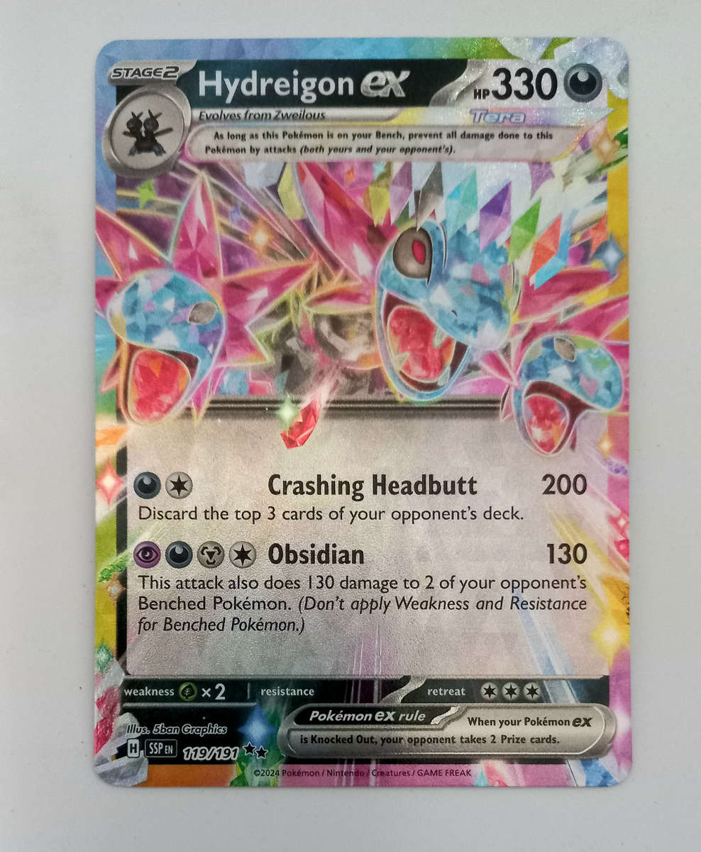 Hydreigon EX 119/191 fròm Surging Sparks Pokémon Card