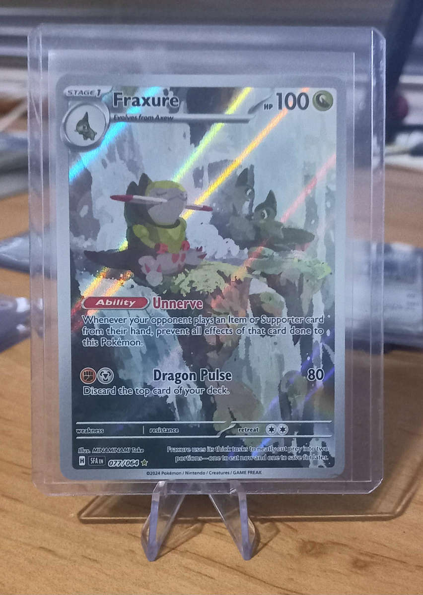 Fraxure 077/064 Illustration Rare from Shrouded Fables Pokemon Card