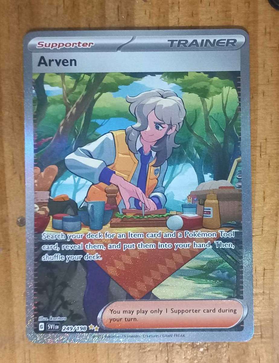 Arven 249/198 from Scarlet & Voilet pokemon card