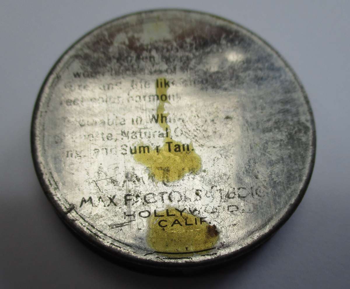 Vintage Make Up Tin - Max Factor's Hollywood Face Powder - Society Make - Up