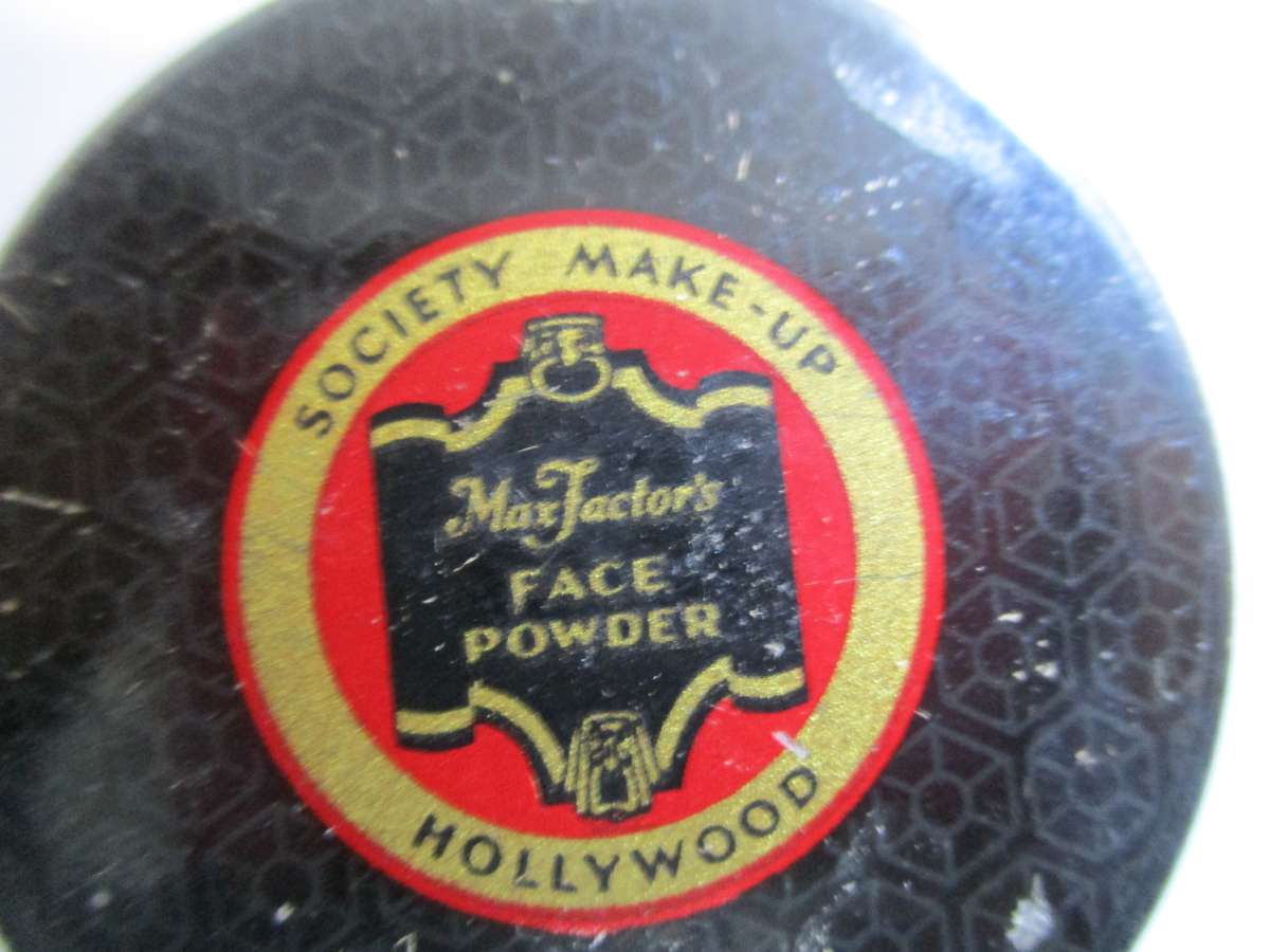 Vintage Make Up Tin - Max Factor's Hollywood Face Powder - Society Make - Up