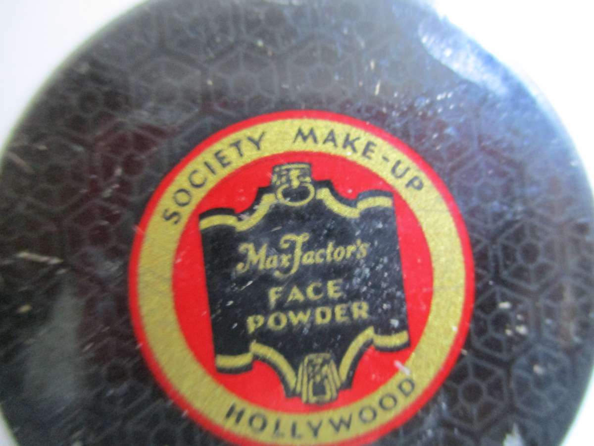 Vintage Make Up Tin - Max Factor's Hollywood Face Powder - Society Make - Up