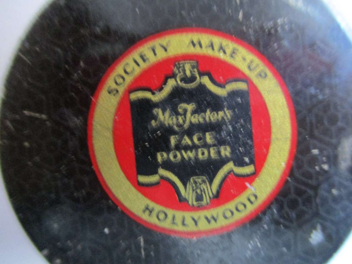 Vintage Make Up Tin - Max Factor's Hollywood Face Powder - Society Make - Up