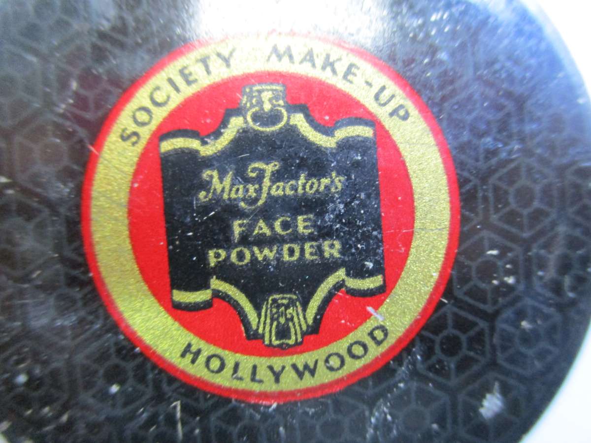 Vintage Make Up Tin - Max Factor's Hollywood Face Powder - Society Make - Up