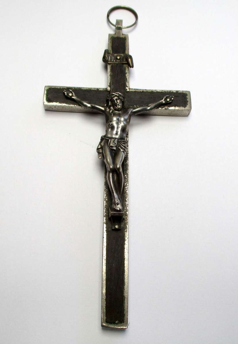 Vintage Crucifix / Catholic Cross - wood and metal