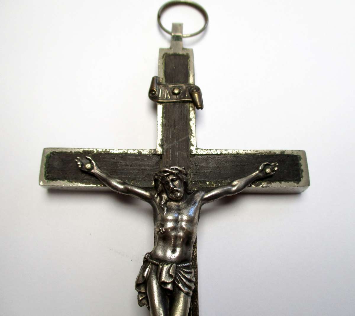 Vintage Crucifix / Catholic Cross - wood and metal