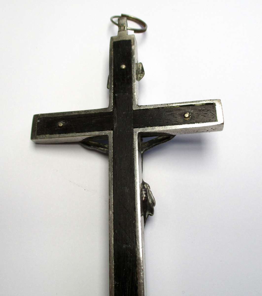 Vintage Crucifix / Catholic Cross - wood and metal