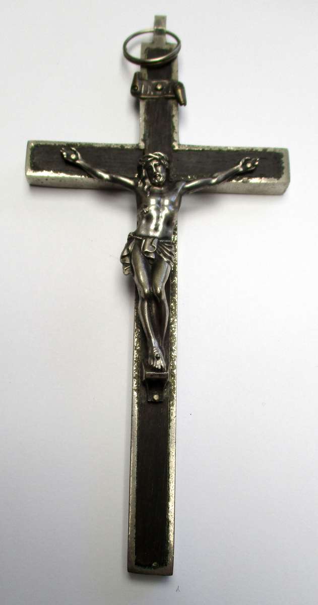 Vintage Crucifix / Catholic Cross - wood and metal