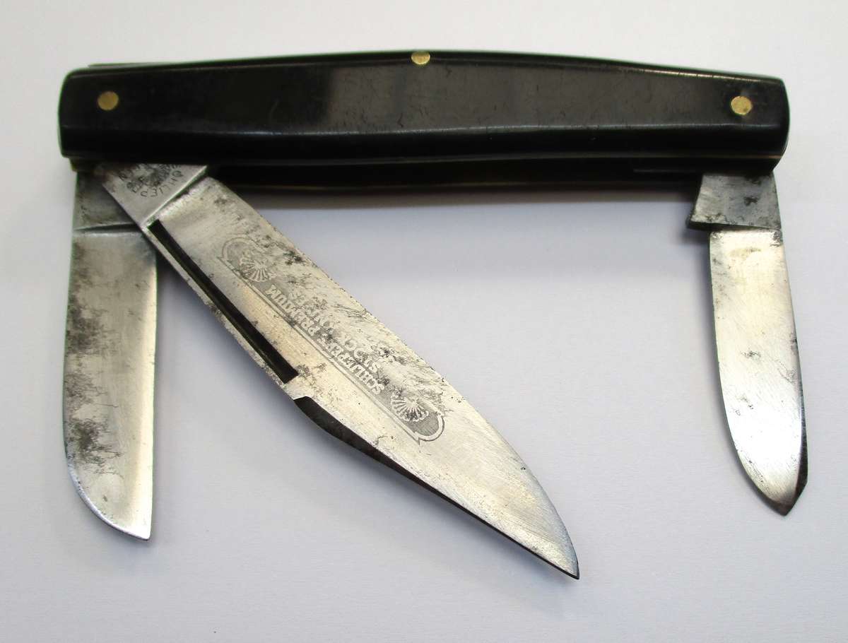 Vintage Carl Schlieper Stockman Folding Knife - Made in Solingen Germany