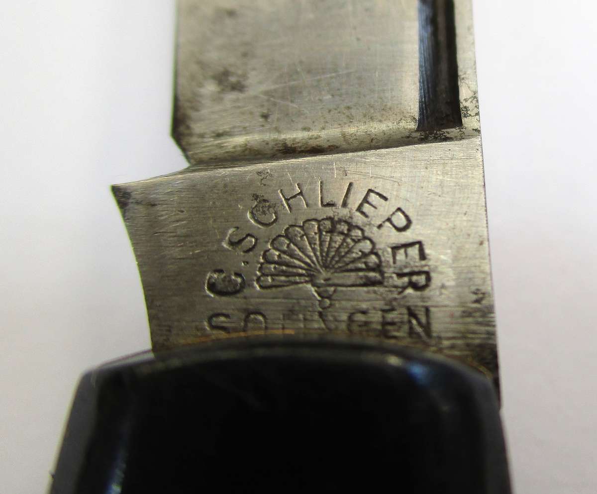Vintage Carl Schlieper Stockman Folding Knife - Made in Solingen Germany