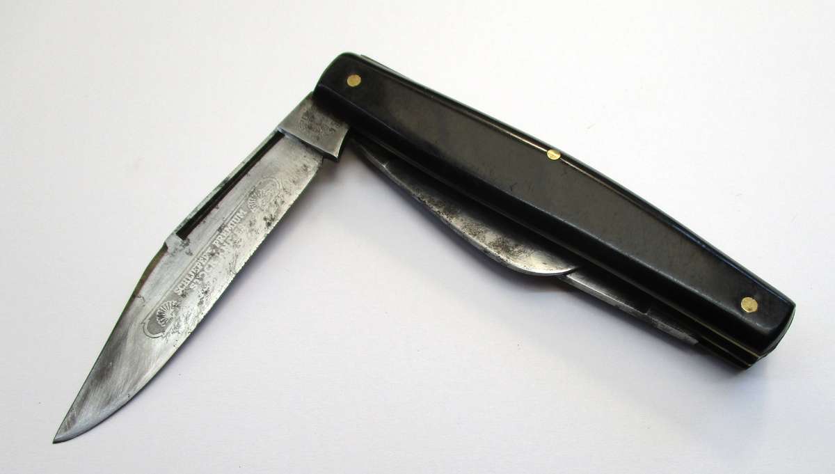 Vintage Carl Schlieper Stockman Folding Knife - Made in Solingen Germany
