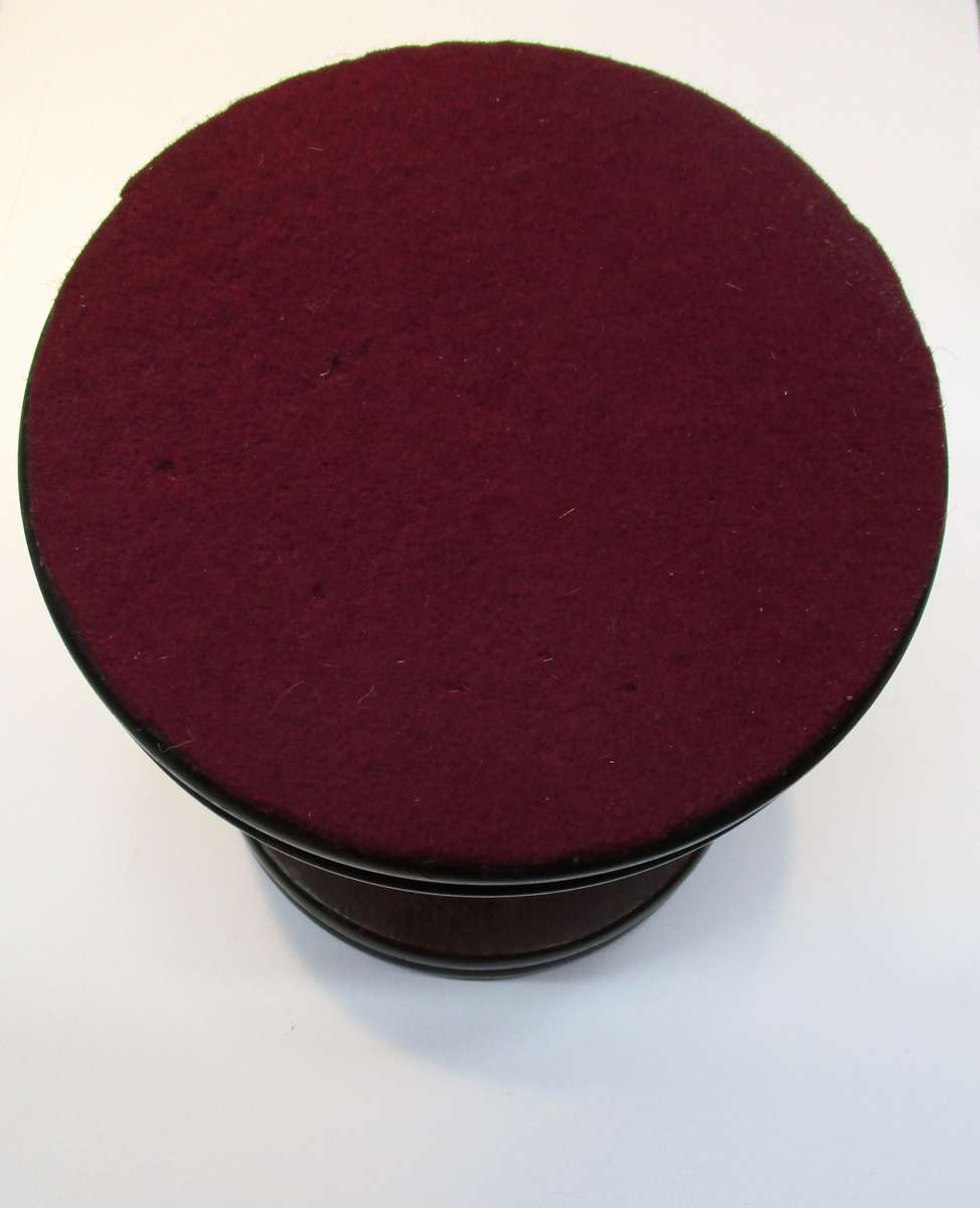 Old solid wood pipe stand for six pipes