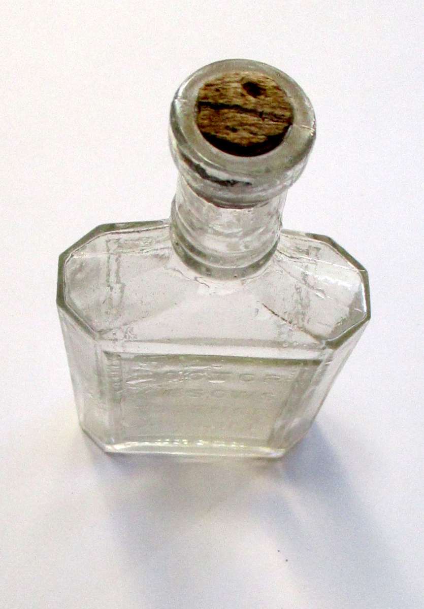 Antique / vintage bottle - Dr. Kiesows Essence of Life Bottle with cork. Made in Pretoria
