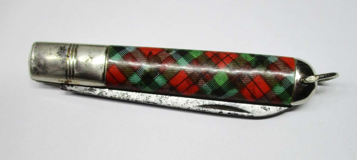 Vintage Tartan Richards (Lamp post) Pocket knife Made in Sheffield, England