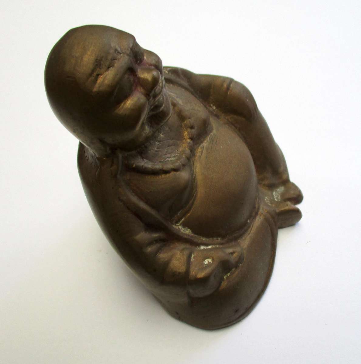 Brass Laughing Buddha Statue