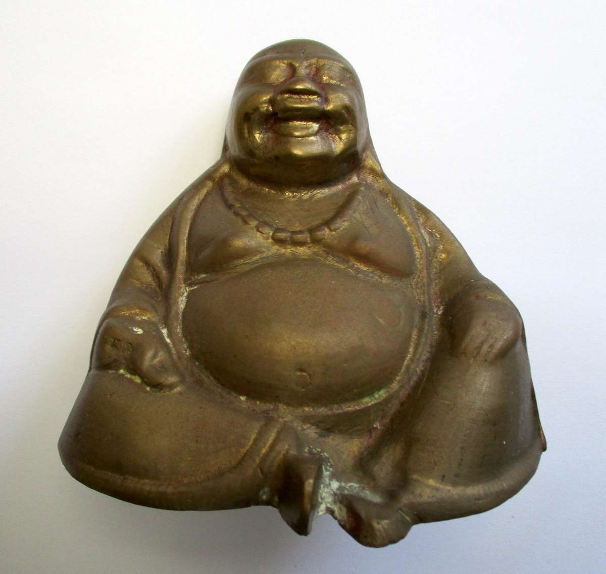 Brass Laughing Buddha Statue