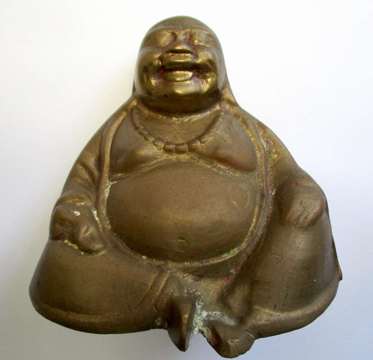 Brass Laughing Buddha Statue