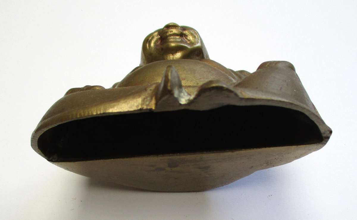 Brass Laughing Buddha Statue