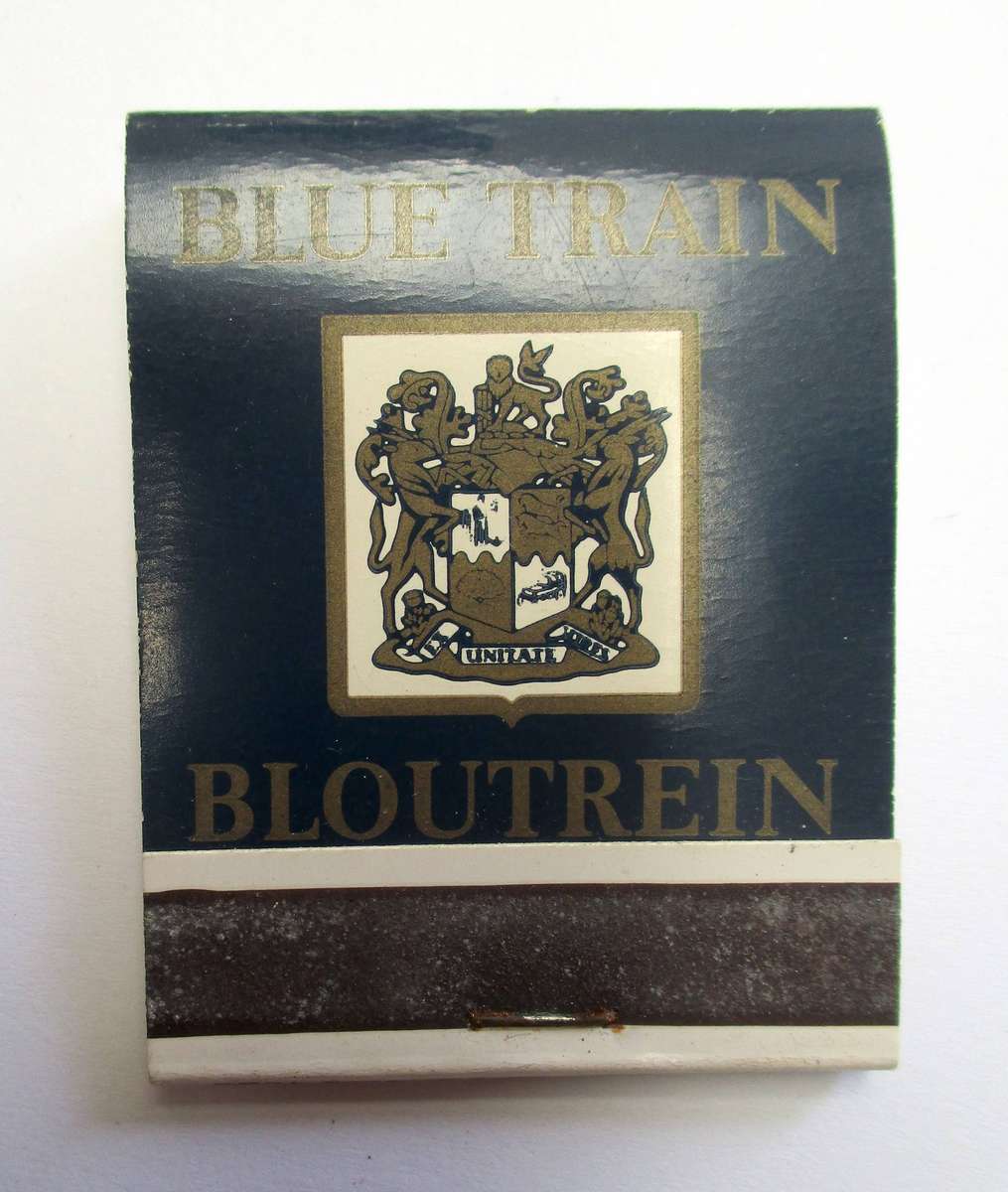 Vintage Blue Train Matchbook - SA Railways matches - unused