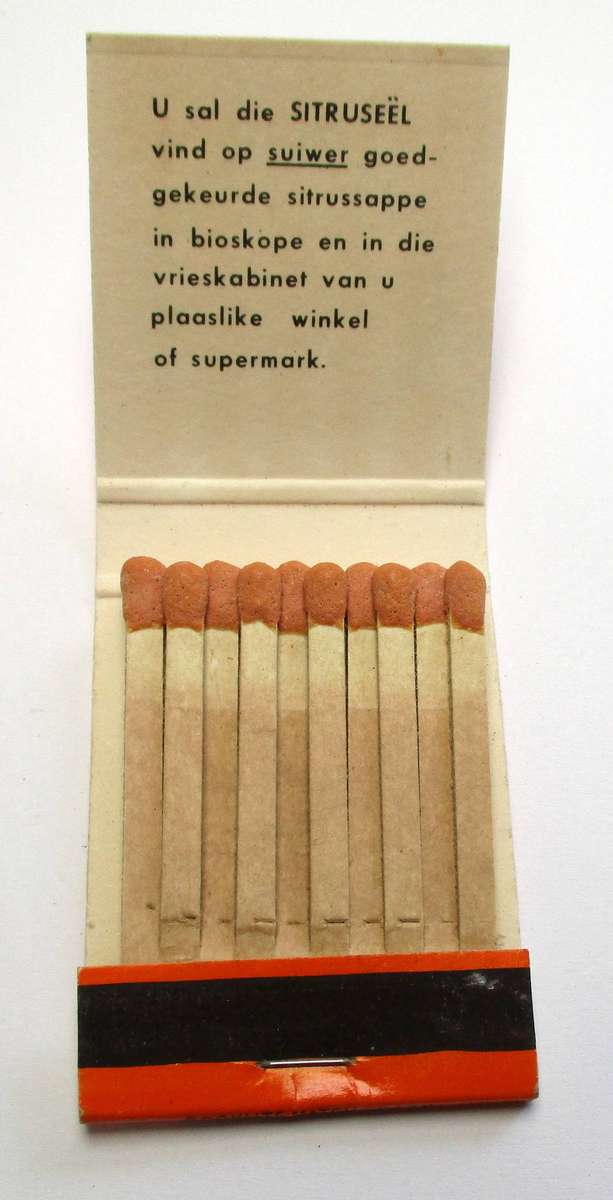 Vintage Matchbook - South African - Lemoensap