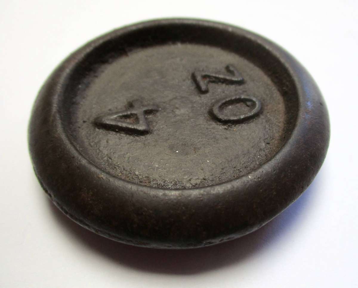Antique / Vintage 4 Ounce  / 4Oz steel scale weight