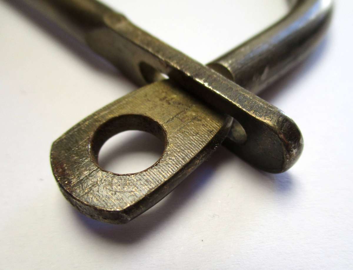 WW2 Military Kit bag lock  - D Lock  / clasp - no padlock