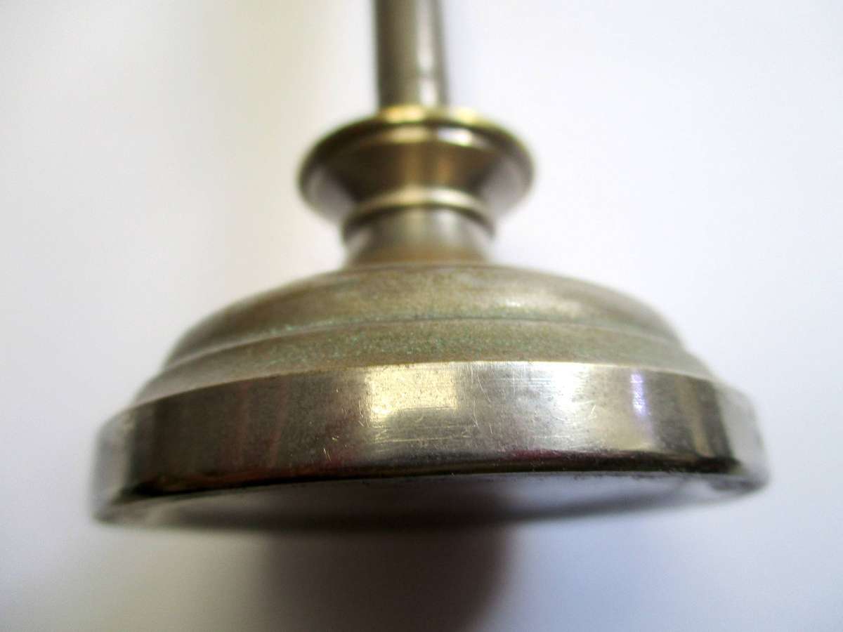 Vintage Plated Brass Crucifix on stand - 15cm height