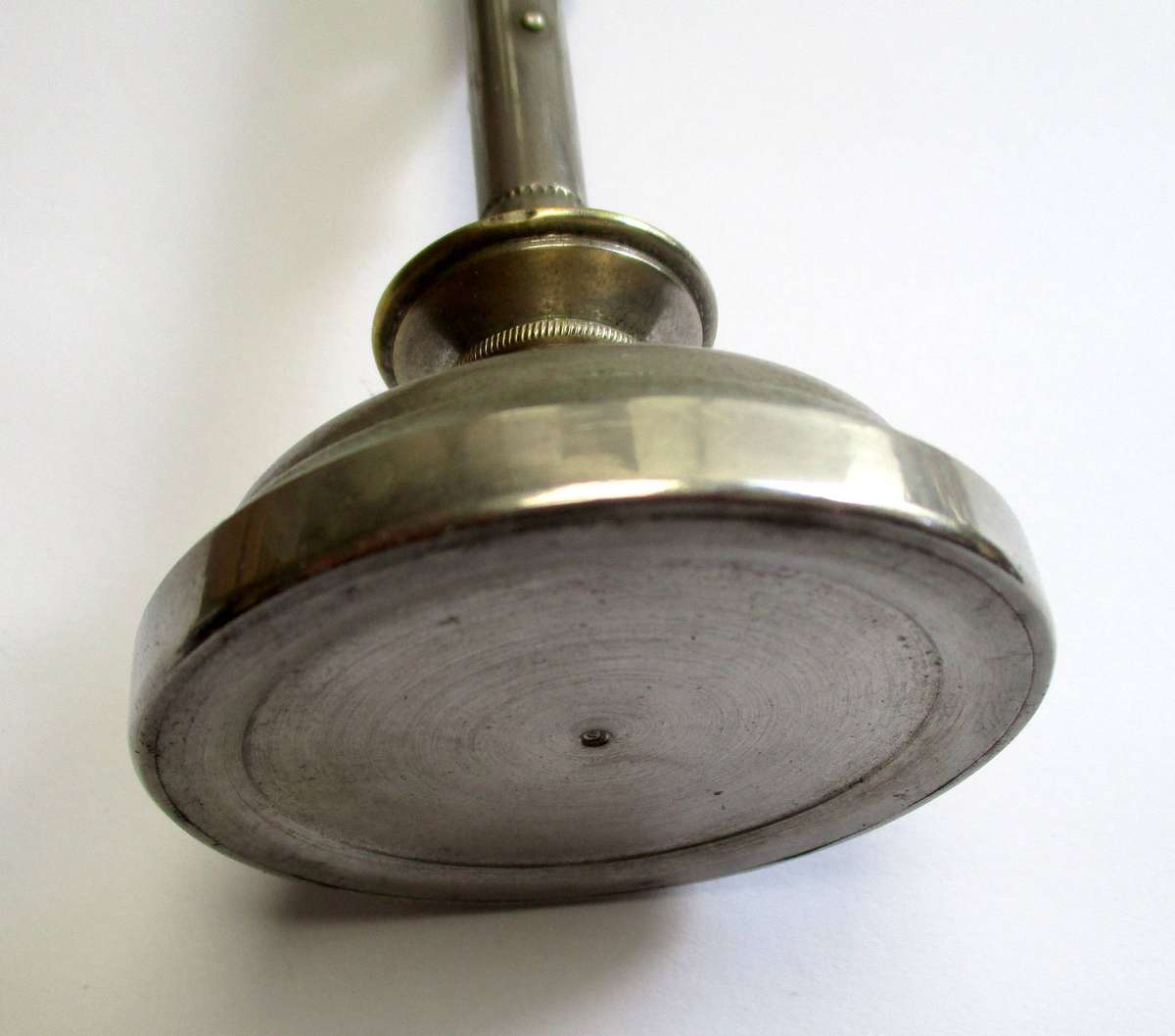 Vintage Plated Brass Crucifix on stand - 15cm height