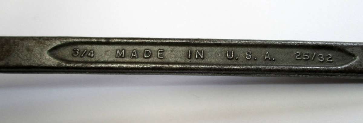Ring Spanner 3/4  25/32 - Forge Select Steel - Made in  USA