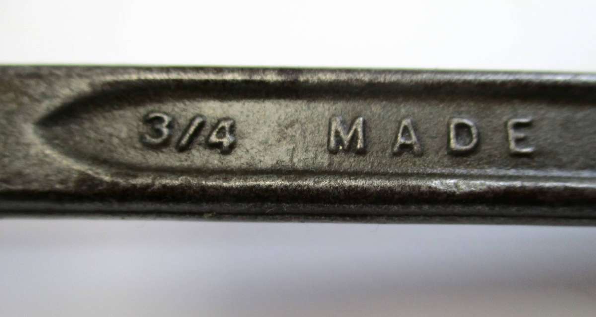 Ring Spanner 3/4  25/32 - Forge Select Steel - Made in  USA