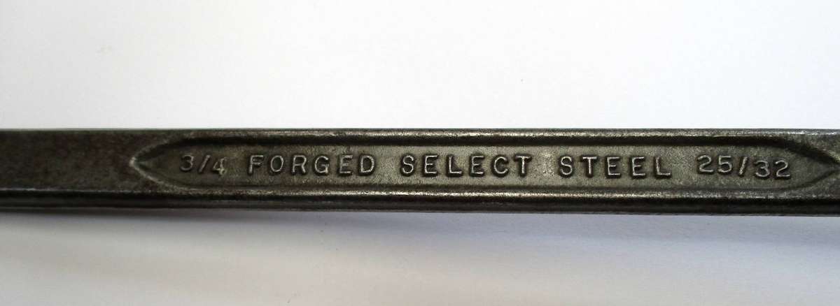 Ring Spanner 3/4  25/32 - Forge Select Steel - Made in  USA