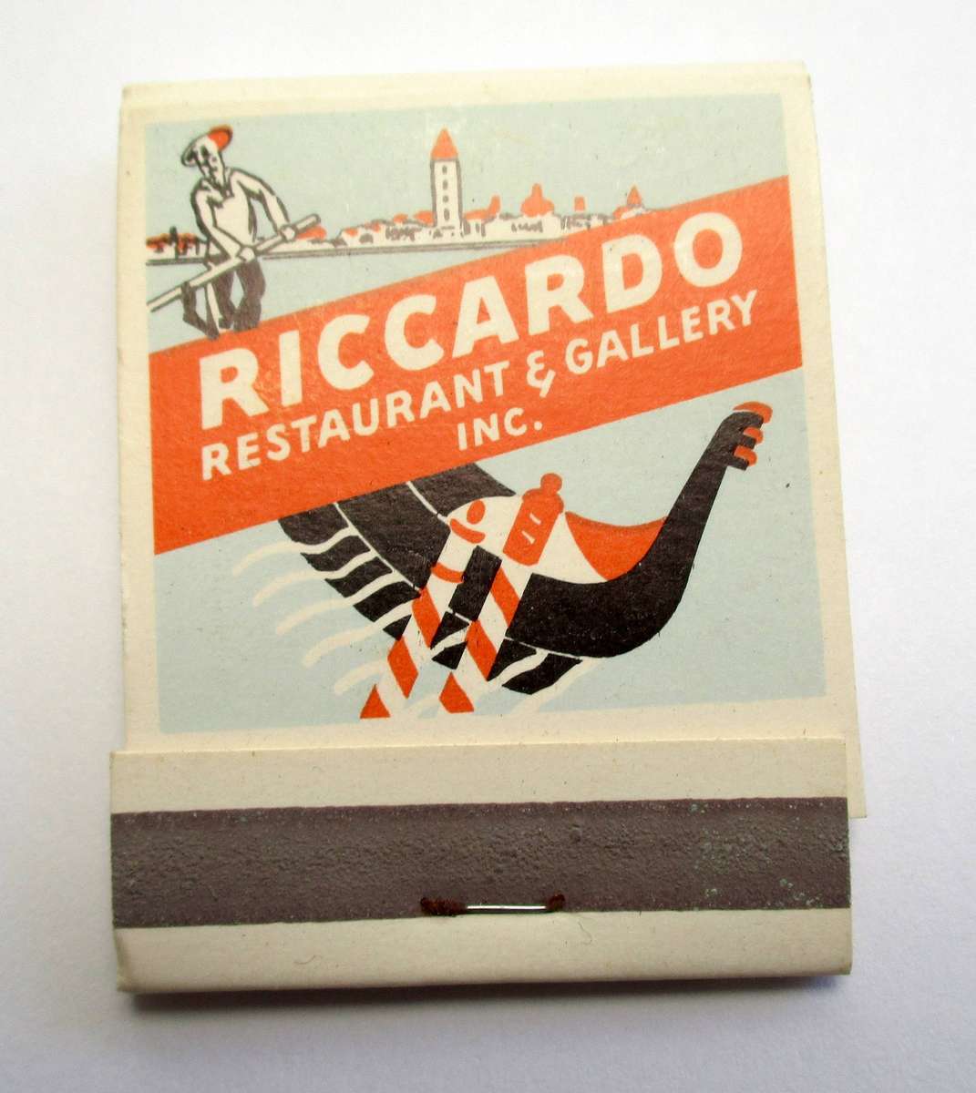 Vintage Matchbook - Riccardo Restaurant & Gallery, Chicago, USA