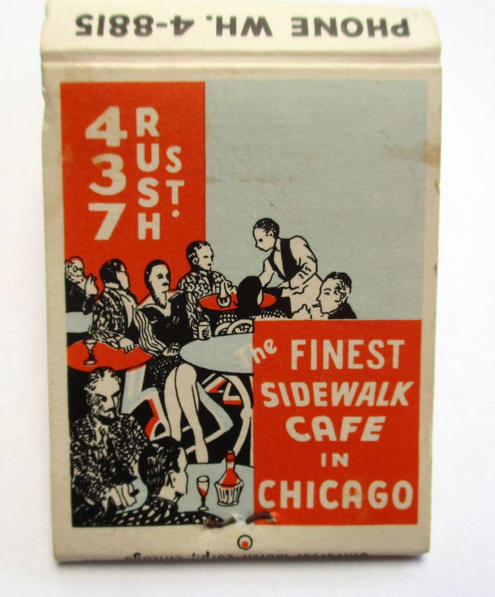 Vintage Matchbook - Riccardo Restaurant & Gallery, Chicago, USA