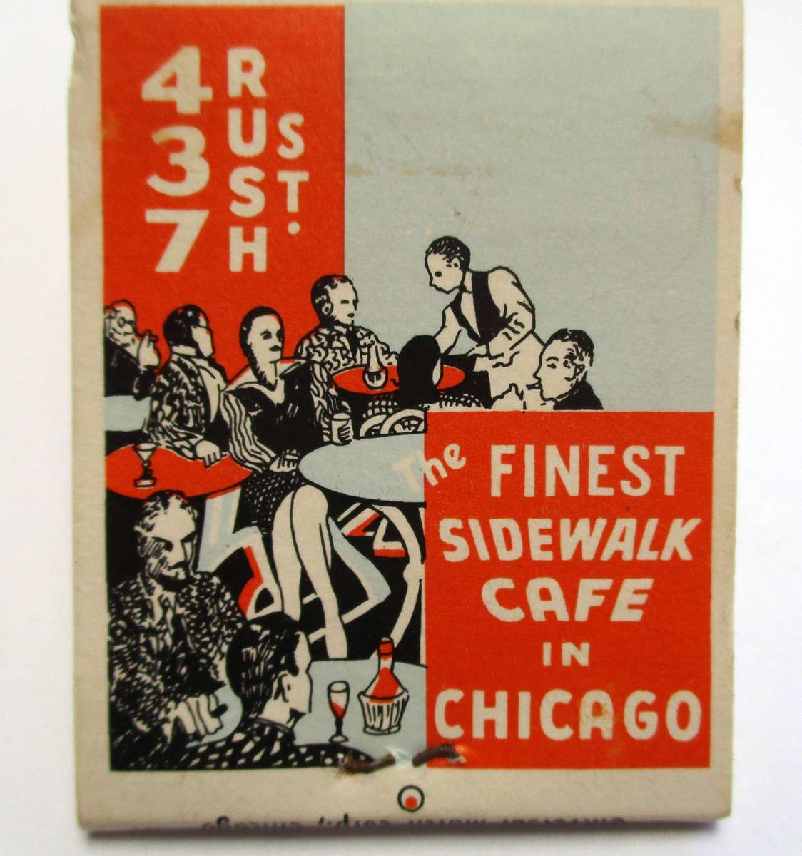 Vintage Matchbook - Riccardo Restaurant & Gallery, Chicago, USA