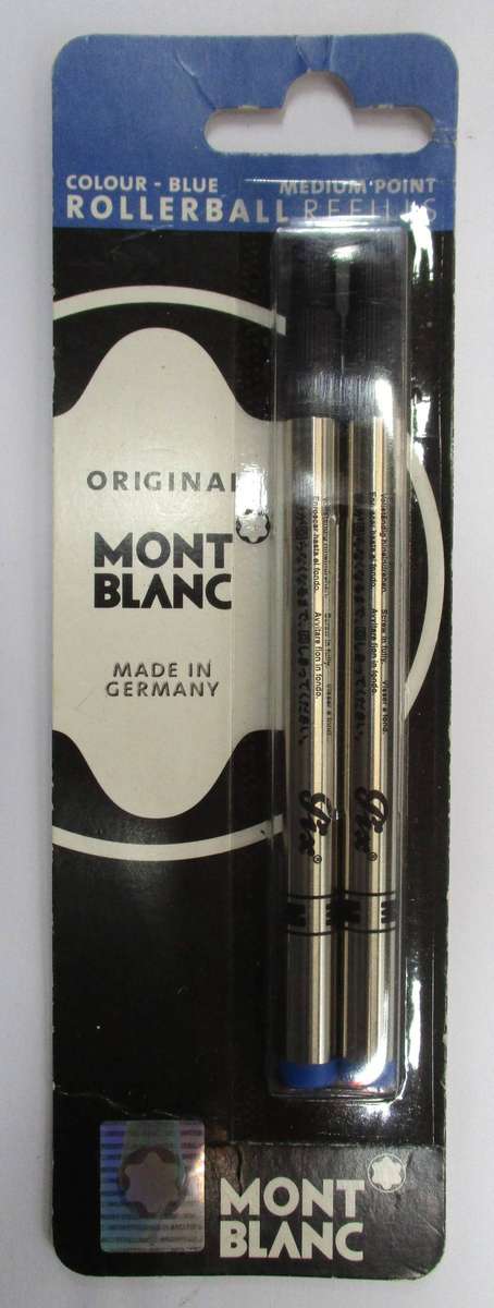 Mont Blanc Rollerball Refills - Blue Medium Point - For Meisterstruck LeGrand