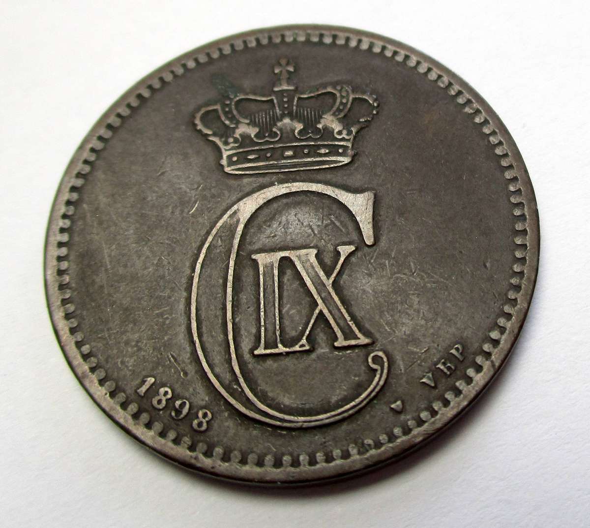 Denmark 5 Ore - 1898 Christian IX