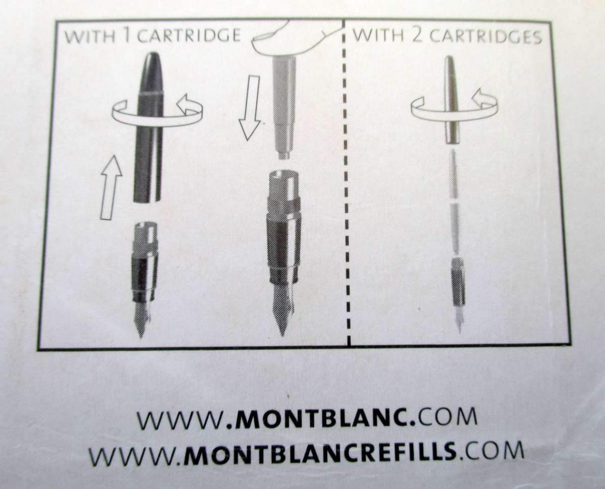 Mont Blanc - 12 Ink Cartridges  - Royal Blue made in Germany (Lot 2)