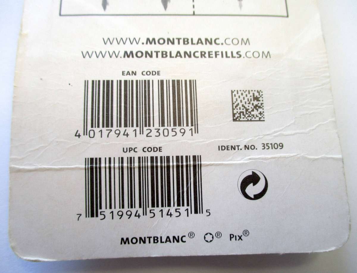 Mont Blanc - 12 Ink Cartridges  - Royal Blue made in Germany (Lot 2)