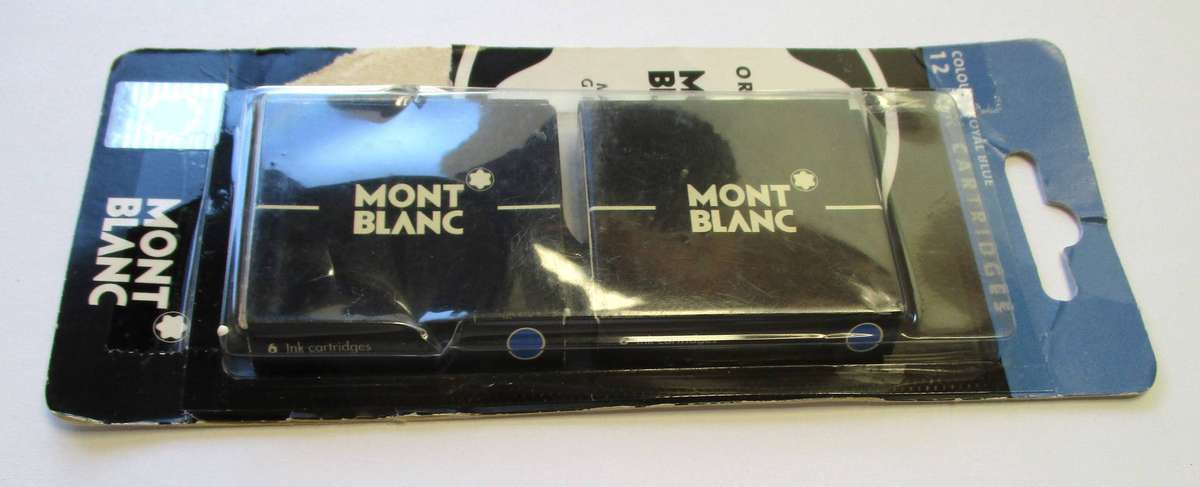 Mont Blanc - 12 Ink Cartridges  - Royal Blue made in Germany (Lot 2)