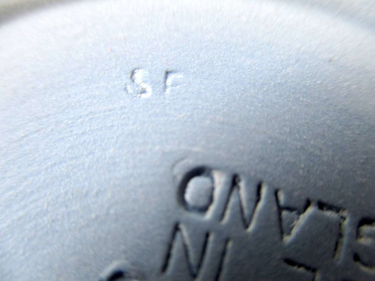 Wedgwood Blue Jasperware Bon Bon Dish / Pin dish - Staffordshire - Keele Crest